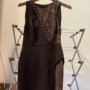 Black and Gold BCBG Maxazria sleeveless Dress